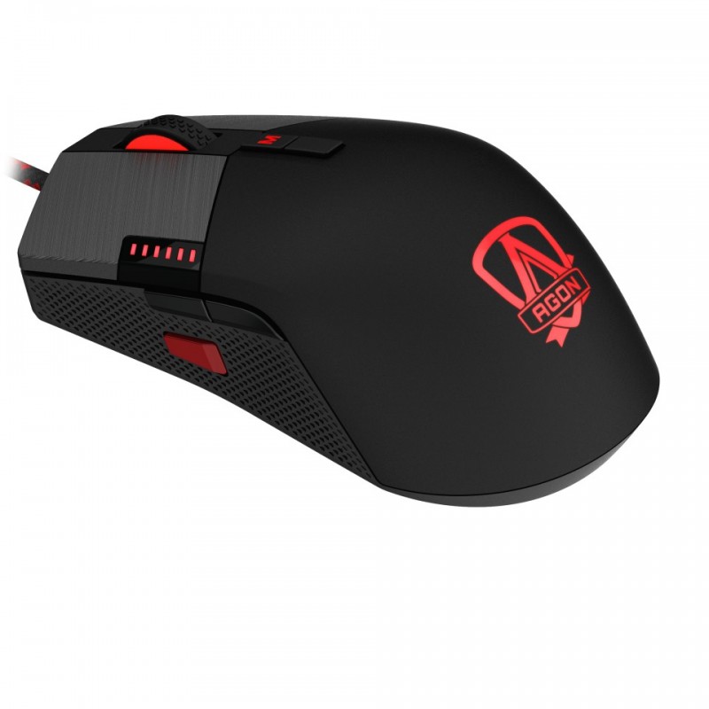 RATO ÓPTICO AOC AGON GM700 16000 DPI RGB PRETO C/FIO