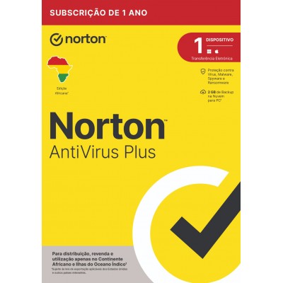 NORTON ANTIVIRUS PLUS 2GB AF 1 USER 1 DEVICE 12MO WRT DRMKEY FTP