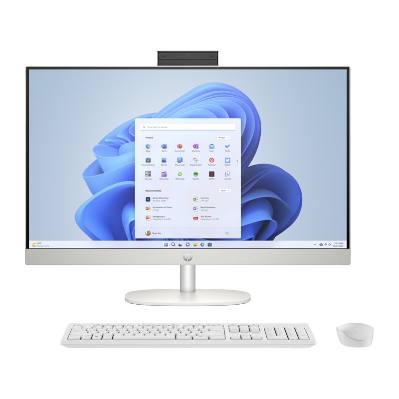COMPUTADOR HP AIO 27&quot; FHD I5-1335U 16G 1TB SSD W11H BRANCO