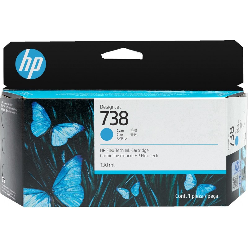 TINTEIRO  738 498N5A CIANO PRETO T850 130ML 
