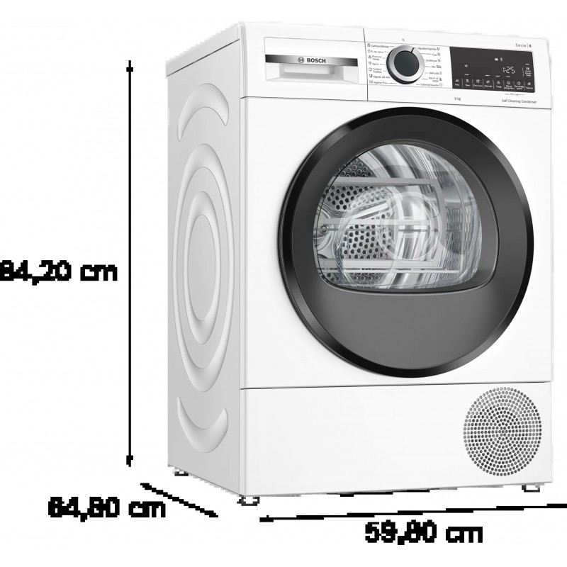 GD MAQ S/ROUPA BOSCH 9KG SERIE 6 BRANCO