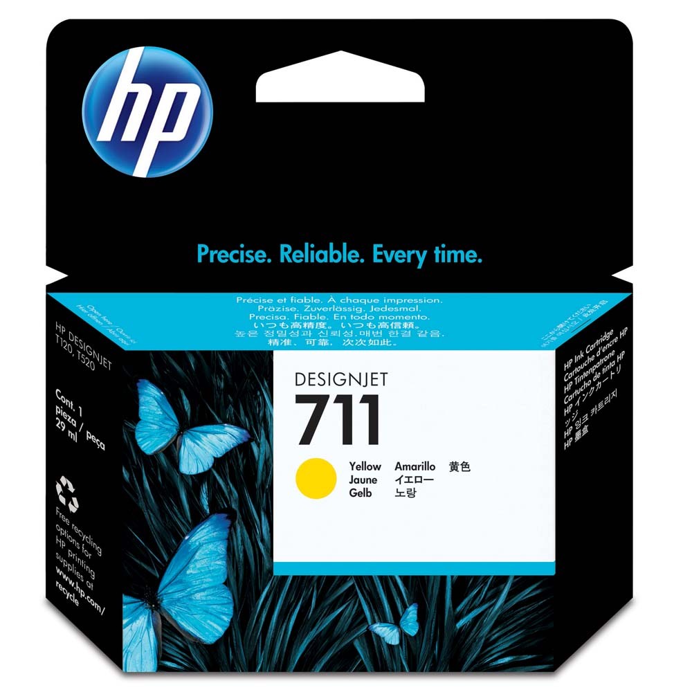 TINTEIRO 711 CZ132A * YELLOW T120 , T520