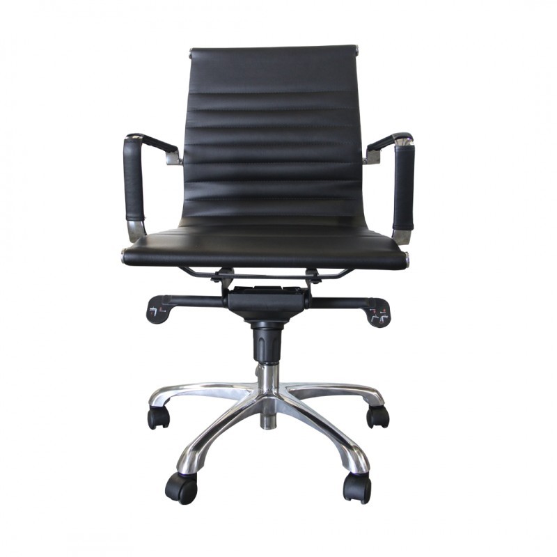 CADEIRA PU MEDIUM EXEC 2NIVEIS BK
