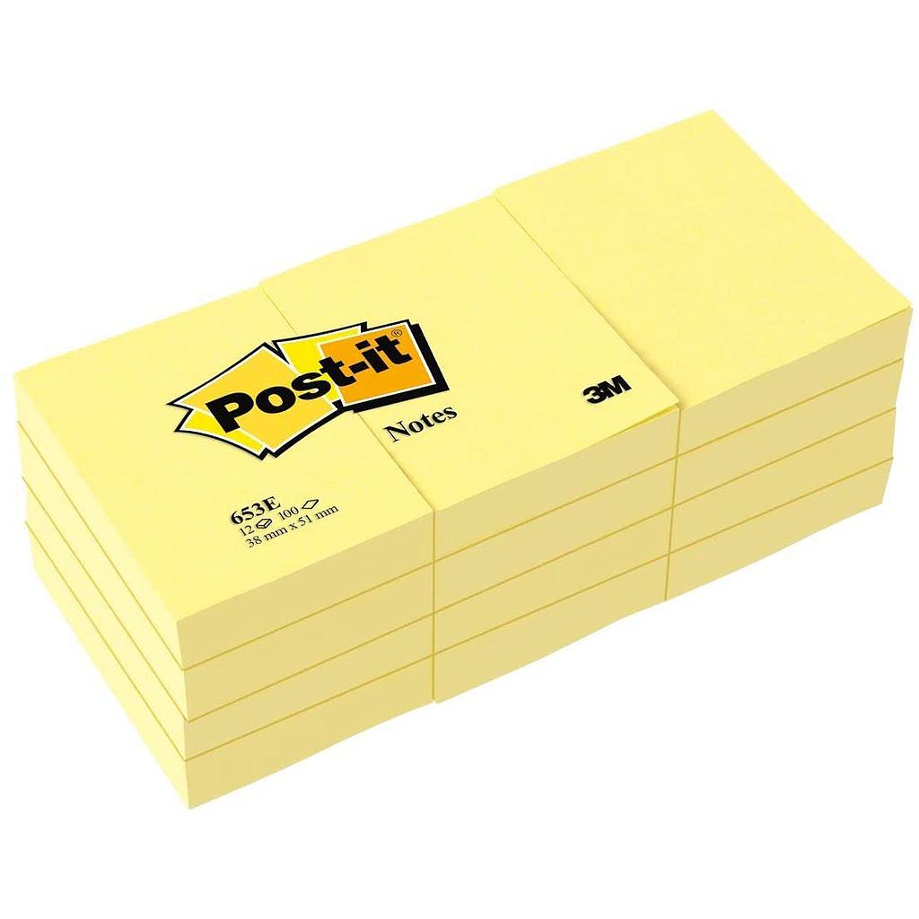 POST-IT 76X51 TARTANAMARELO (1/12)