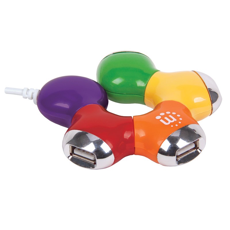 HUB USB MANHATTAN 4 PORTAS FLOWER, BUS