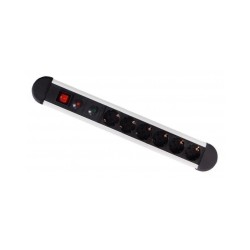 WINTECH BLOCO TOMADAS 5WAY. 1.5 MT C/I SPD USB ALUMI