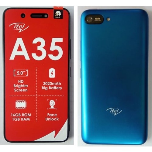 SMARTPHONE ITEL A35 5.0&quot; HD 16GB+1GB DS