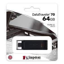 PEN DRIVE 64GB KINGSTON DT70 USB-C DATA TRAVELER